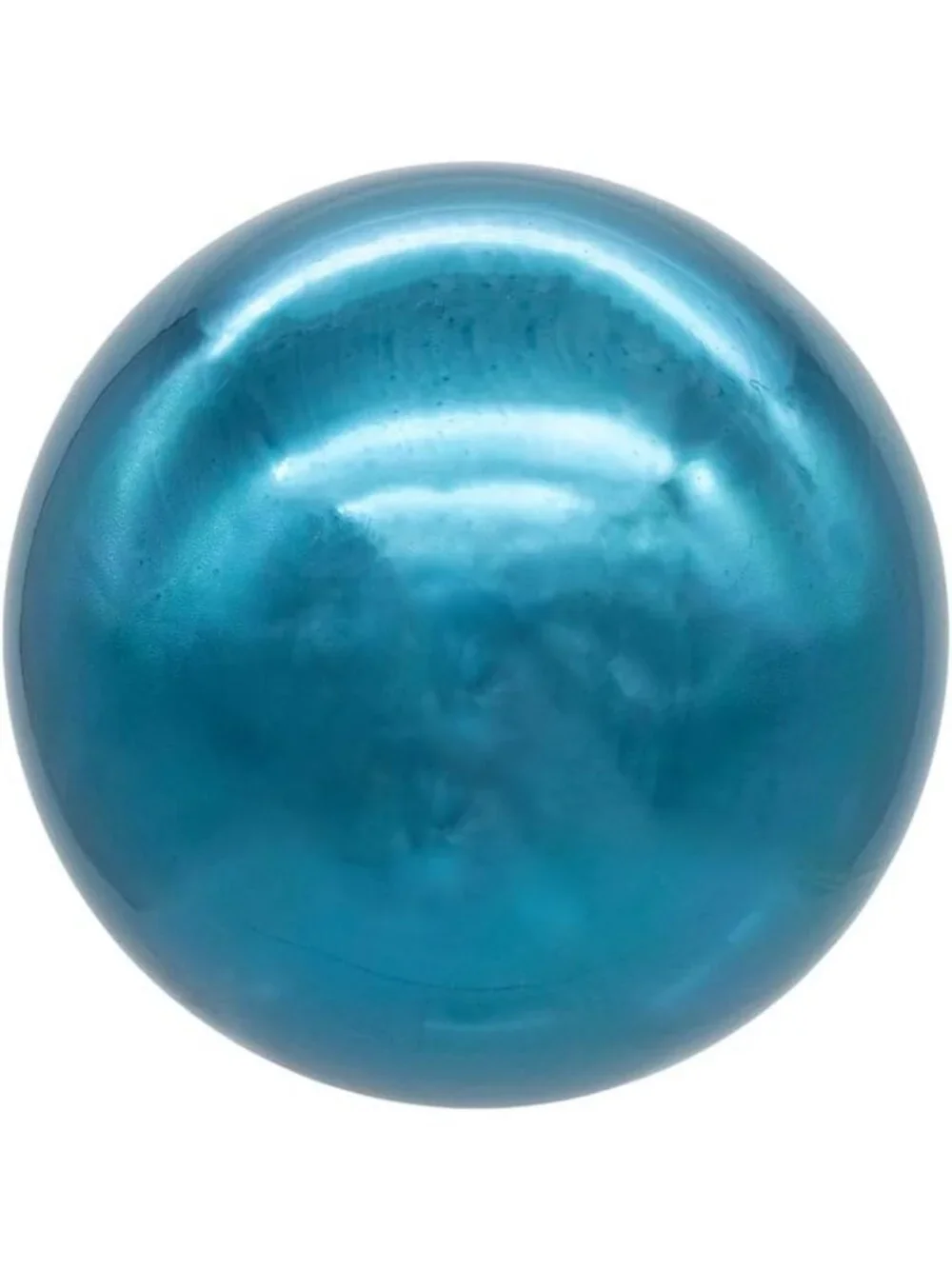 Shiny Teal Glass Ball Ornaments - 80MM Decorative Holiday Tree Decor